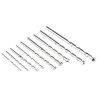 RS PRO 9-Piece Twist Masonry Drill Bit Set 4 mm to 12 mm Tungsten Carbide Tipped 694-425