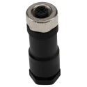 binder Circular Connector, 4 Contacts, Cable Mount, Socket Female, IP67, Polyamide Housing, 8A 250V, 713 Series 99-0430-19-04