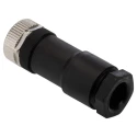 binder Circular Connector, 4 Contacts, Cable Mount, Socket Female, IP67, Polyamide Housing, 8A 250V, 713 Series 99-0430-19-04