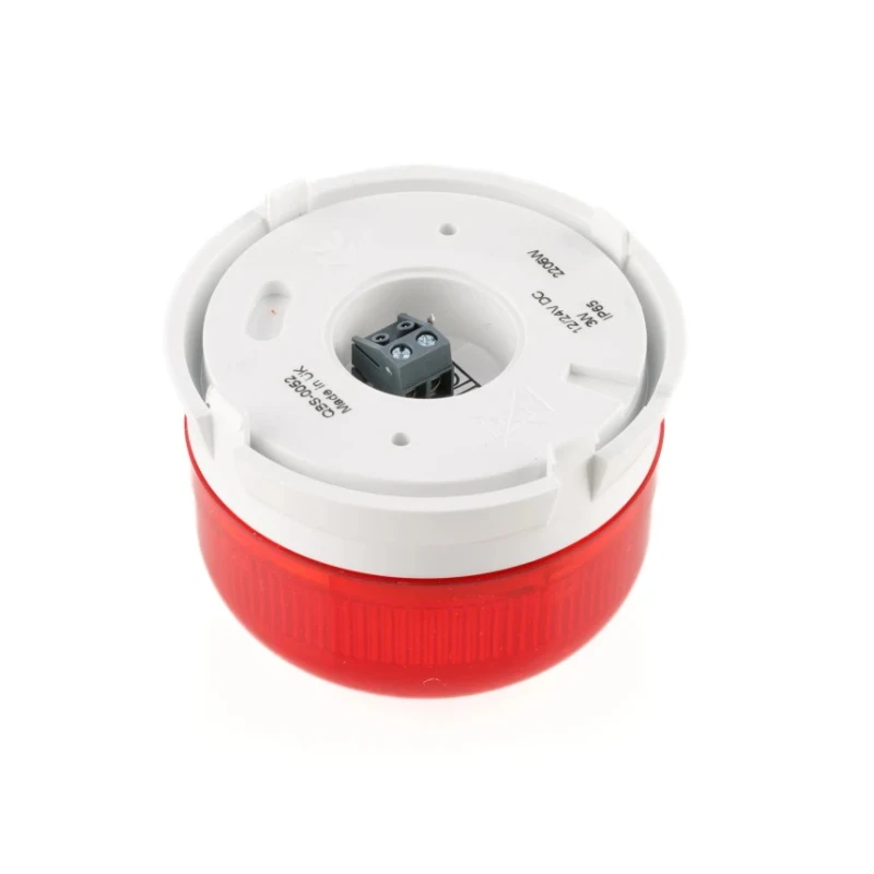 NEUTRAL Flashguard QBS Series Red Beacon 24V DC Flashing Surface Mount Xenon Bulb IP67 IP65 QBS-0052
