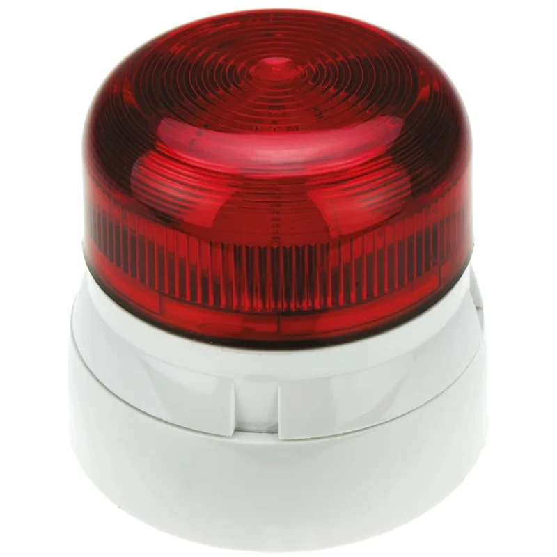 NEUTRAL Flashguard QBS Series Red Beacon 24V AC Flashing Surface Mount Xenon Bulb IP67 IP65 QBS-0017