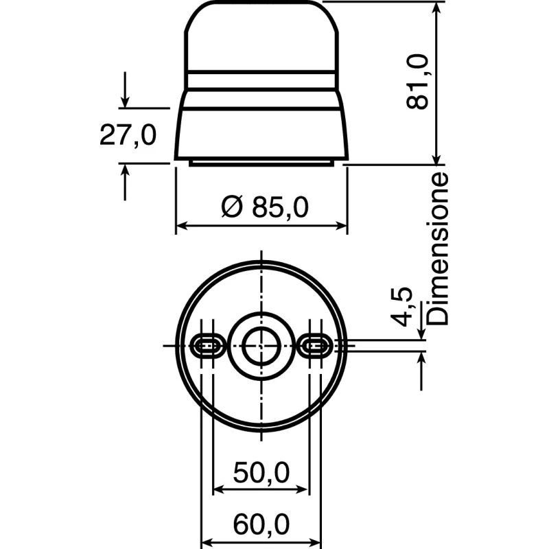 NEUTRAL Flashguard QBS Series Red Beacon 24V AC Flashing Surface Mount Xenon Bulb IP67 IP65 QBS-0017