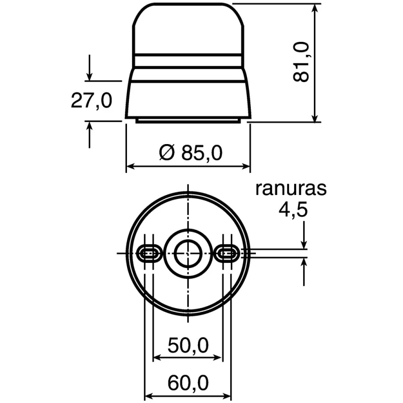 NEUTRAL Flashguard QBS Series Red Beacon 24V AC Flashing Surface Mount Xenon Bulb IP67 IP65 QBS-0017