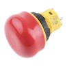 Idec AB Series Push Button Switch Panel Mount 16 mm Cutout Silver SPDT IP65 AB6E-3BV02PRH