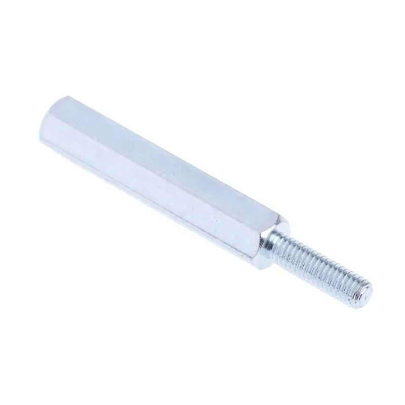 RS PRO M3 Hexagonal Zinc Plated Steel Standoff 25 mm Body Length 10 mm Stud Length 806-6629