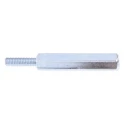 RS PRO M3 Hexagonal Zinc Plated Steel Standoff 25 mm Body Length 10 mm Stud Length 806-6629