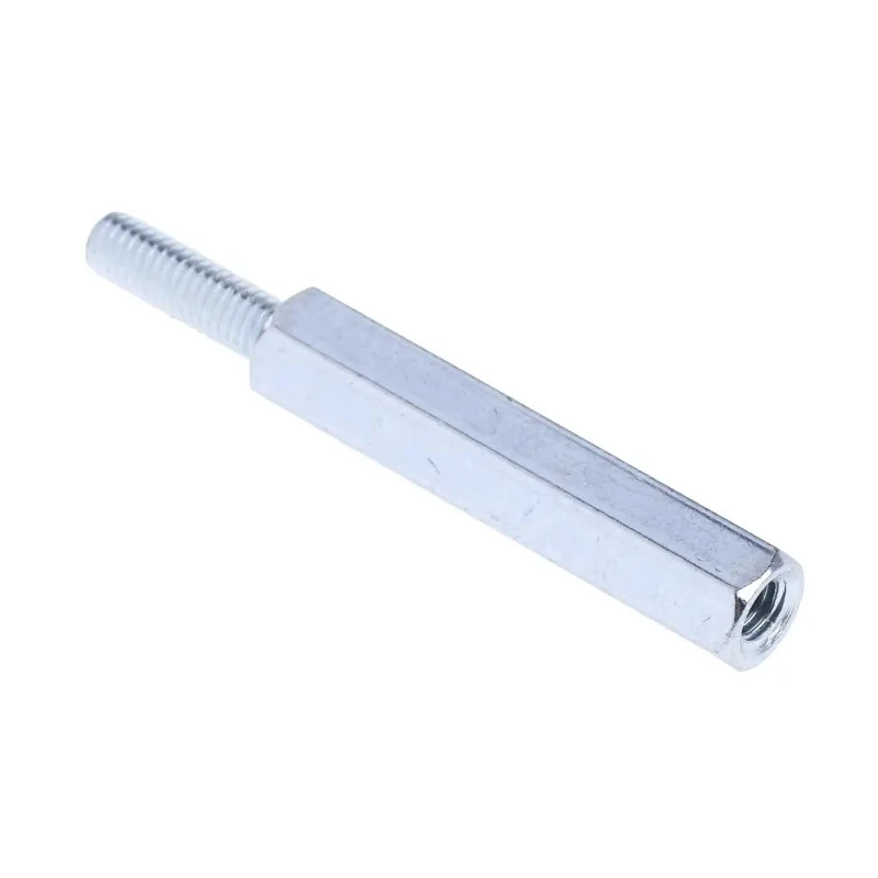 RS PRO M3 Hexagonal Zinc Plated Steel Standoff 25 mm Body Length 10 mm Stud Length 806-6629