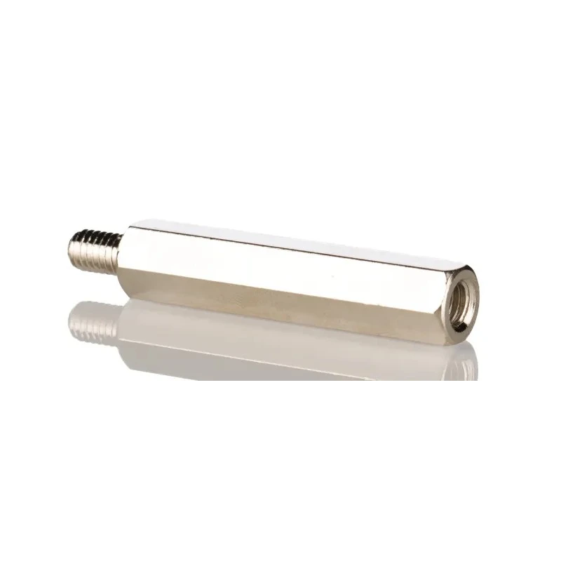 RS PRO Steel Nickel Plated Hexagonal Male/Female Threaded Standoff M6 Stud Length 10 mm Body Length 50 mm 806-6689