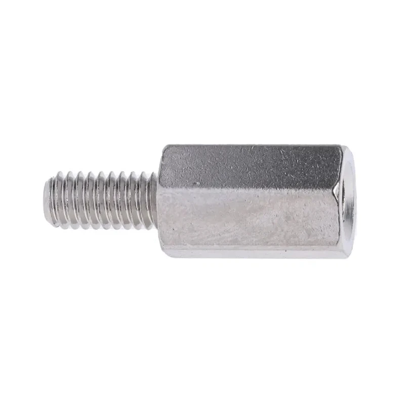 RS PRO Nickel Plated Brass Hexagonal M4 Male/Female Standoff, 12 mm Body, 8 mm Stud 806-6718