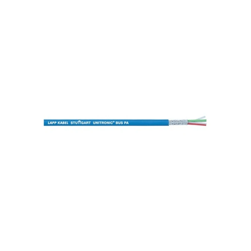 Lapp UNITRONIC BUS PA FC Data Cable, 2 Cores 1 mm² CSA 17 AWG, Screened, 50 m Length, Blue Black Polyethylene Foam 2170334