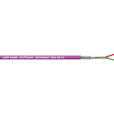 Lapp UNITRONIC BUS PB FC Data Cable, 2 Cores, 0.64 mm² CSA 19 AWG, Screened, 250 V, 50 m Length, Violet Polyethylene 2170820