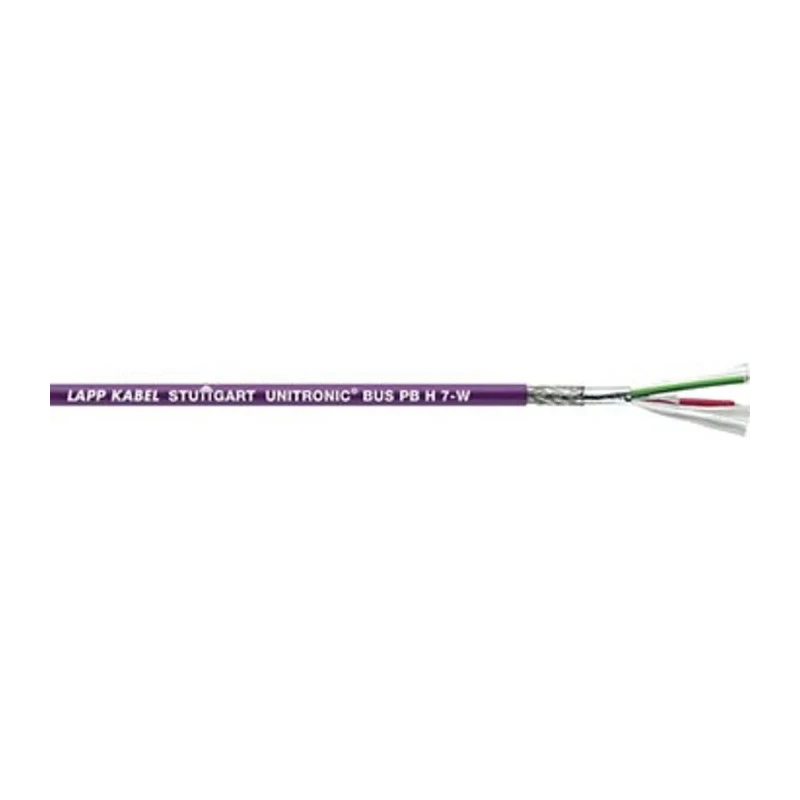 Lapp UNITRONIC BUS PB FC Data Cable, 2 Cores, 0.64 mm² CSA 19 AWG, Screened, 250 V, 50 m Length, Violet Polyethylene 2170820