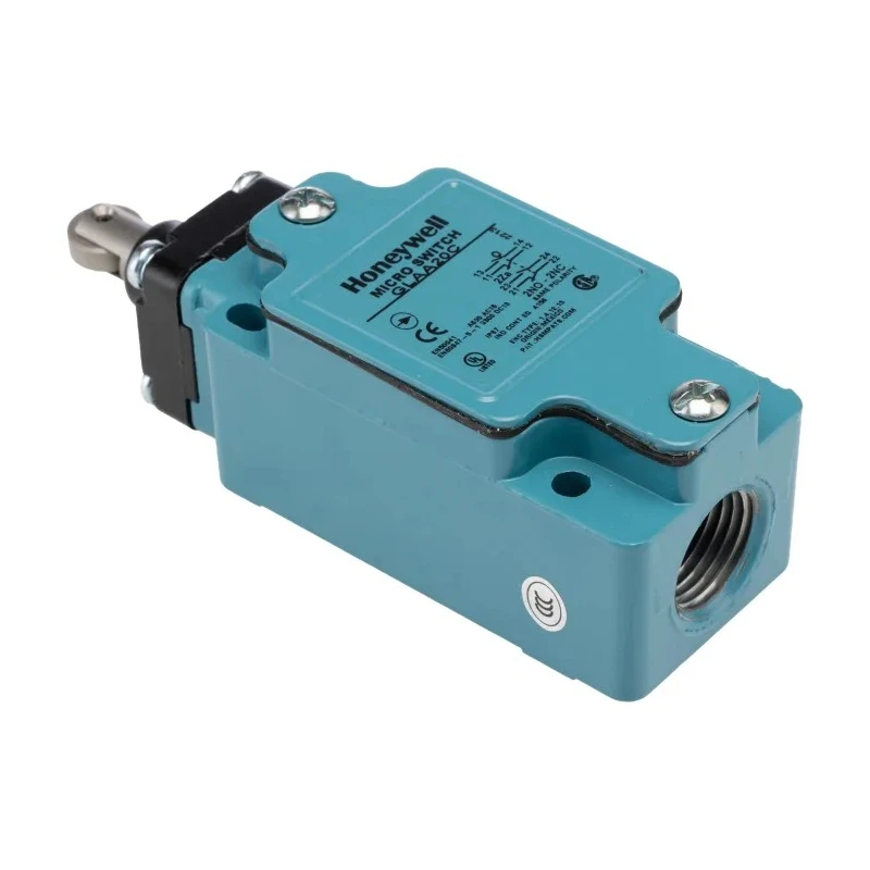 Honeywell Technologies GLA Series Roller Plunger Limit Switch, 2 NO/2 NC, IP67, Die Cast Zinc Epoxy Coated Housing, 600V 