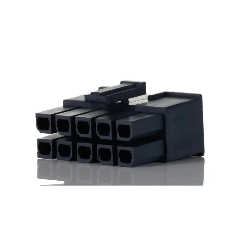 Molex Mega-Fit Male Connector Housing 5.7 mm Pitch 10 Way 2 Row Straight Nylon PCB Mount 170001-0110