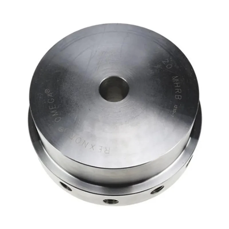 Rexnord 102 mm OD Pilot Bore Cast Iron Coupler 122 mm Length OMEGA-E3-HUB-PB