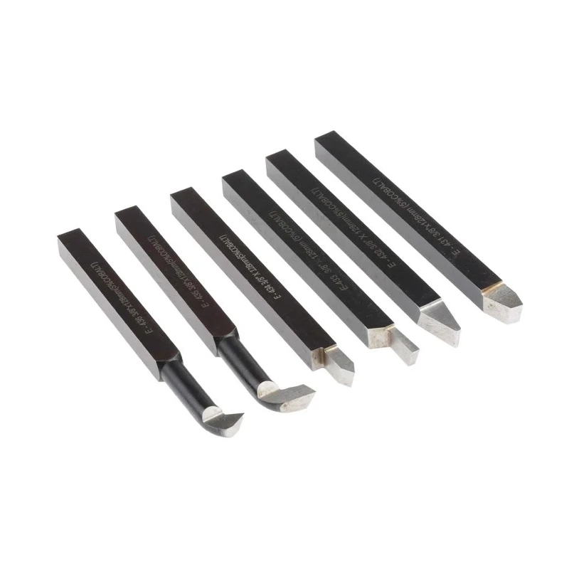 RS PRO 6 Piece Lathe Shaping Kit Cobalt High Speed Steel 125mm 696-083