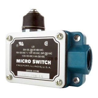 Honeywell BAF Series Top Plunger Limit Switch, SPDT, Die Cast Aluminium Housing, 480V AC, 20A BAF1-2RN-LH