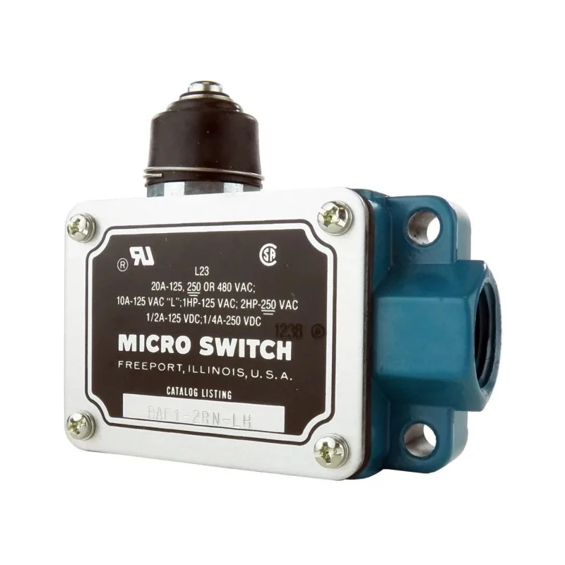 Honeywell BAF Series Top Plunger Limit Switch, SPDT, Die Cast Aluminium Housing, 480V AC, 20A BAF1-2RN-LH