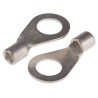 RS PRO Uninsulated Ring Terminal 8.4 mm Stud Size 12 AWG to 10 AWG Wire Size Grey 809-2268