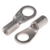 RS PRO Uninsulated Ring Terminal 6 mm Stud Size 22 AWG to 16 AWG Wire Grey 809-2224