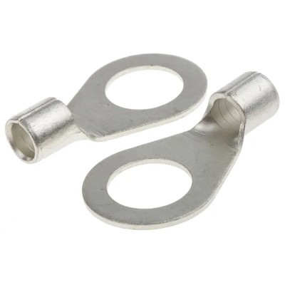 RS PRO Uninsulated Ring Terminal 17 mm Stud Size 4 AWG Wire Size Grey 809-2313