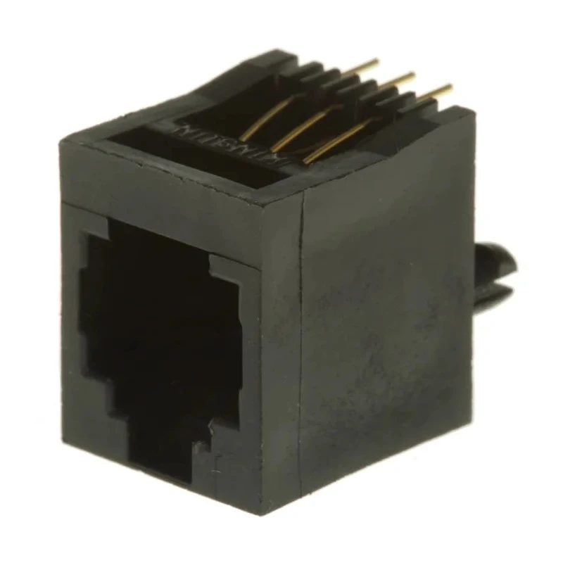 MH Connectors MH Modular Series RJ12 Connector Female Through Hole UTP Shield Straight 1 Port 6 Way 
