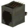 MH Connectors MH Modular Series RJ12 Connector Female Through Hole UTP Shield Straight 1 Port 6 Way