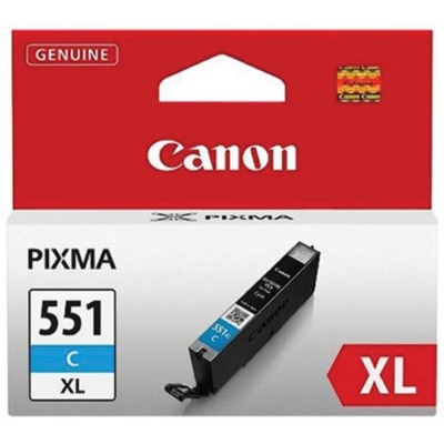 Canon Cyan Ink Cartridge CLI-551XL Compatible with iP7250, iP7850, IX6850, MG5450, MG5550, MG6350, MG6450 CACLI551XLC