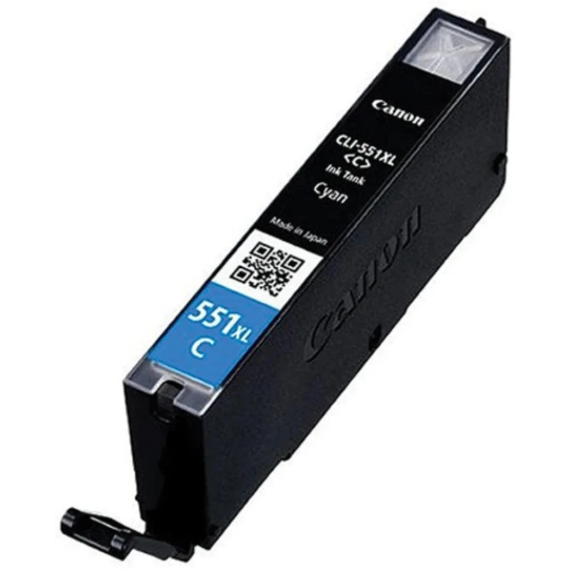 Canon Cyan Ink Cartridge CLI-551XL Compatible with iP7250, iP7850, IX6850, MG5450, MG5550, MG6350, MG6450 CACLI551XLC