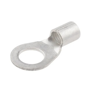 RS PRO Uninsulated Ring Terminal 10.5 mm Stud Size 6 AWG Wire Size Copper Tin Plated 150°C 809-2290