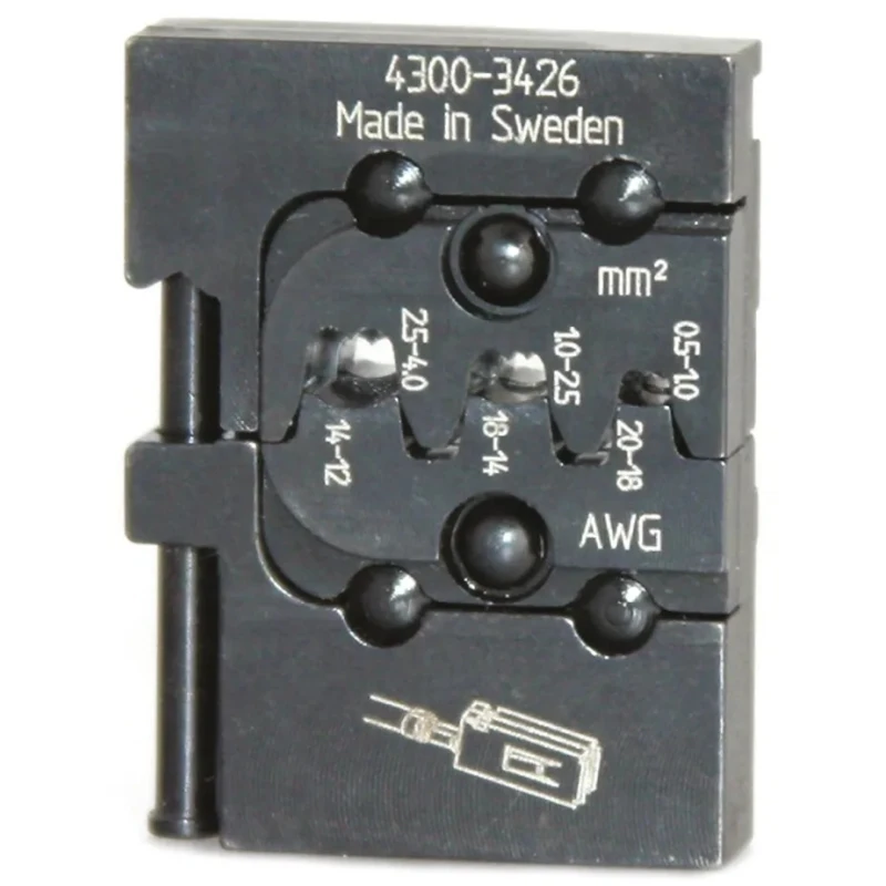 RS PRO Crimp Die Set, Coaxial Type Crimp Die, Insulated, Black 810-0745