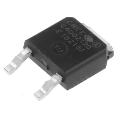 Wolfspeed 1200 V 4.5 A Schottky Diode 3-Pin DPAK Surface Mount TO-252 Package C4D02120E
