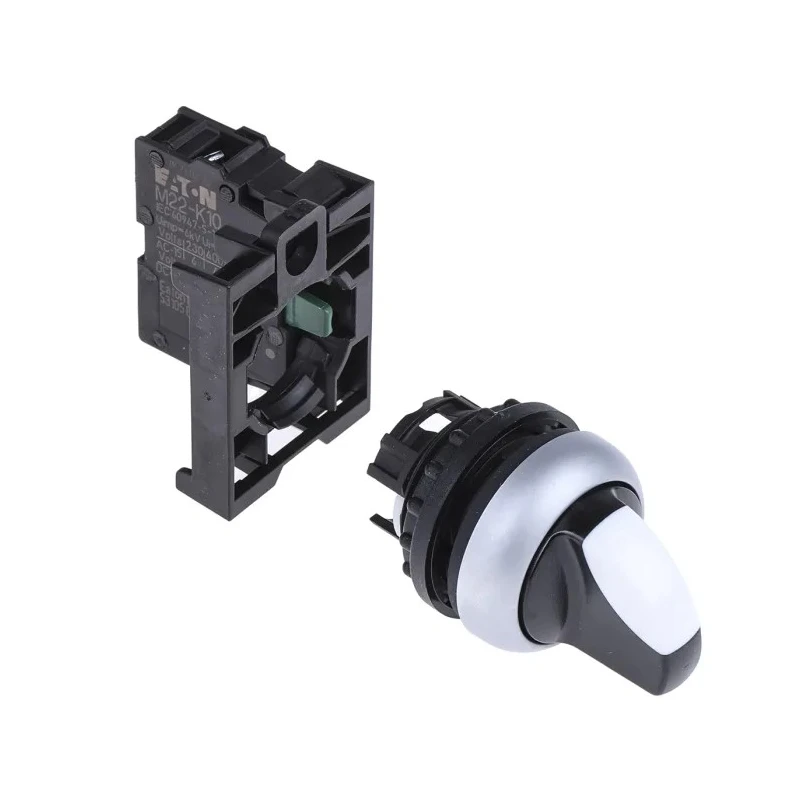 Eaton 2 Position 60° Knob Actuator Rotary Switch, Front Mount, Screw Terminal, IP66, RMQ-Titan Series 216518 M22-WRK/K10