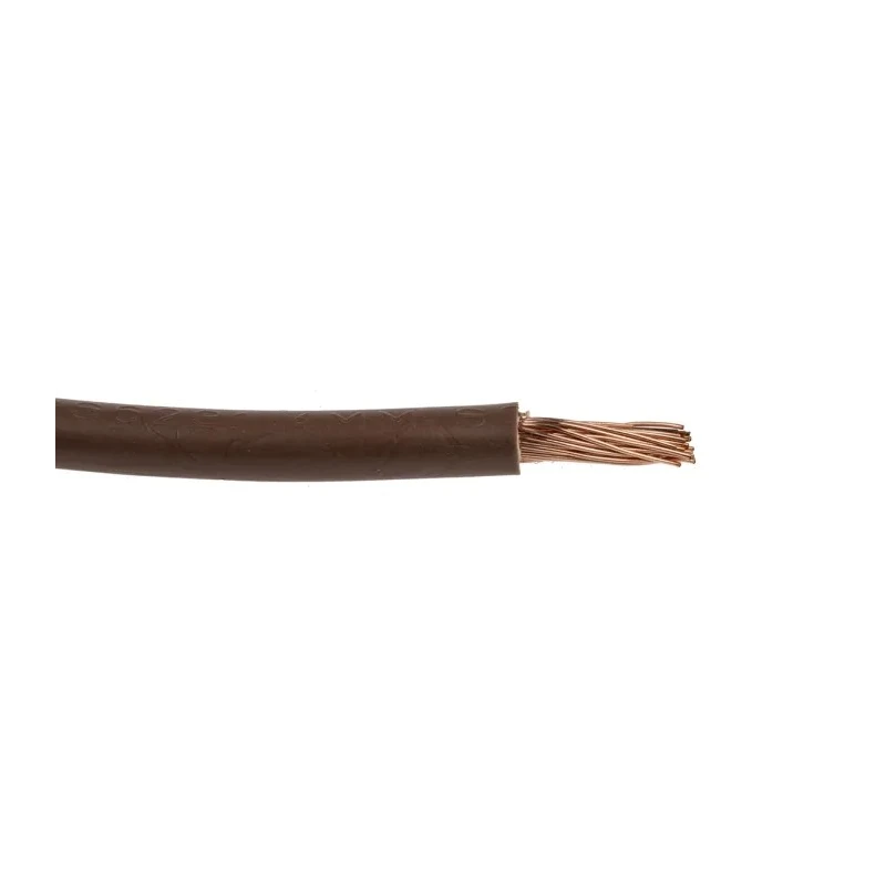 RS PRO Brown 4 mm² Hook Up Wire, 12 AWG, 52x0.3 mm Core Strands, 100 m Length, Polyvinyl Chloride Insulation 811-1451