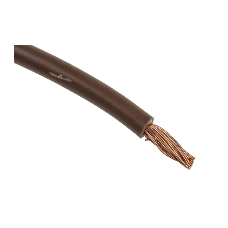 RS PRO Brown 4 mm² Hook Up Wire, 12 AWG, 52x0.3 mm Core Strands, 100 m Length, Polyvinyl Chloride Insulation 811-1451