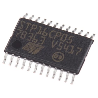 STMicroelectronics LED Driver IC 3V AC, 5.5 V AC, 100 mA, 24-Pin TSSOP STP16CP05TTR