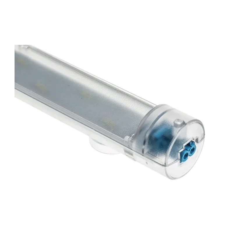 STEGO LED On-Off Enclosure Lamp, 48V dc, 5W, 351mm Length, 6500k, Transparent Plastic Housing 02540.1-03