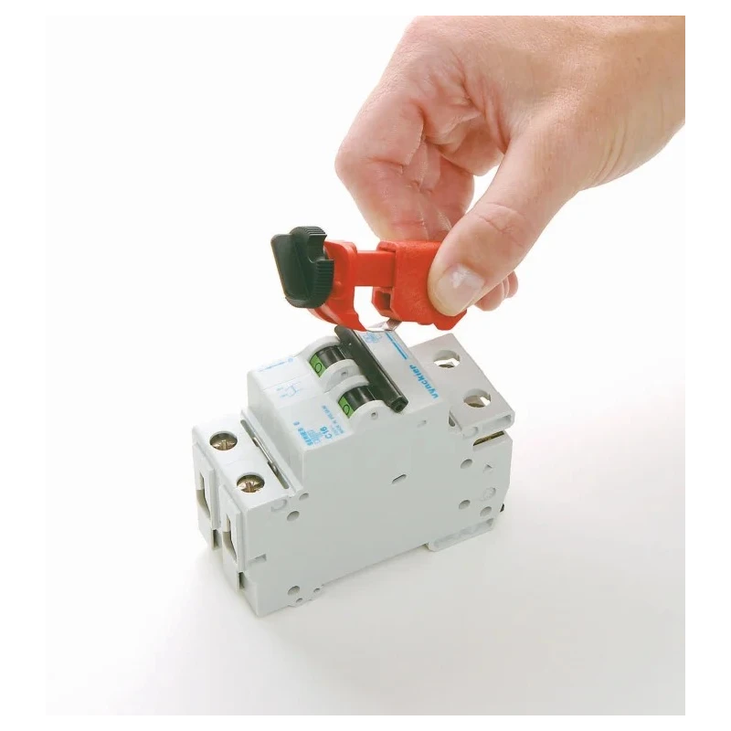 Brady Red 2-Lock Lockout Glass Reinforced Nylon Miniature Circuit Breaker Switch Lockouts 7.14mm 090854
