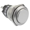 EAO 82 Series Push Button Switch, Momentary, Panel Mount, 19 mm Cutout, SPDT, IP65 IP67, 240 V 250 V AC 3A 34.5 82-5561.1000