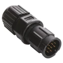 Amphenol Industrial Circular Connector 12 Contacts Panel Mount Plug Male IP67 Nylon Housing Bu-12BMMA-LL7001