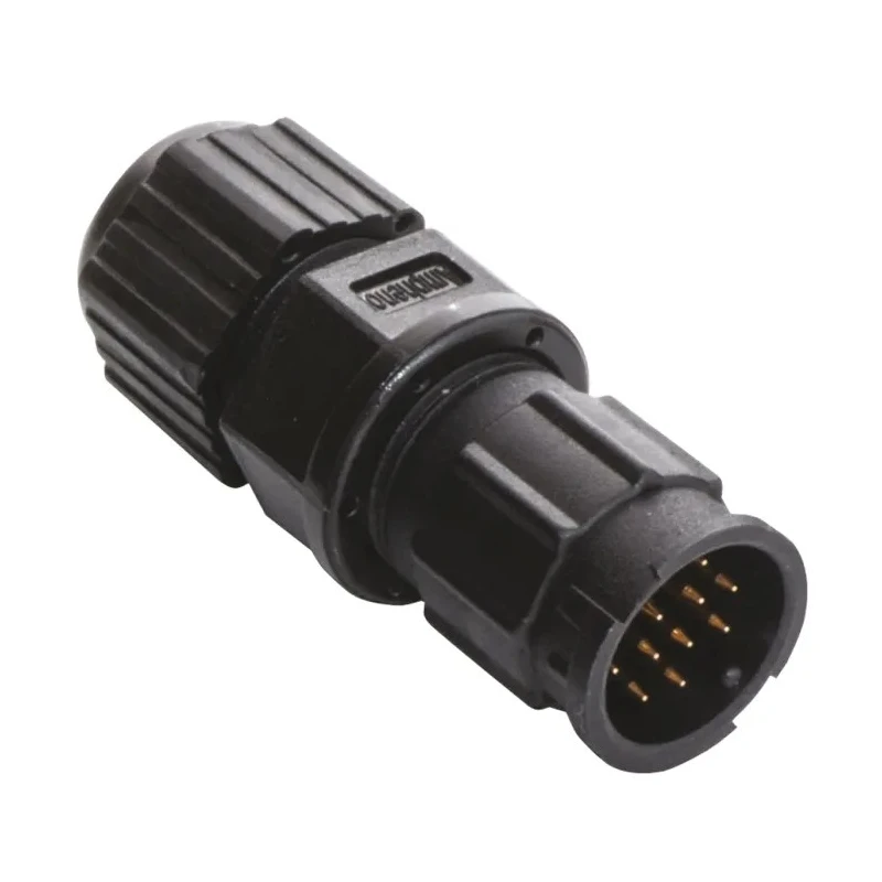 Amphenol Industrial Circular Connector 12 Contacts Panel Mount Plug Male IP67 Nylon Housing Bu-12BMMA-LL7001