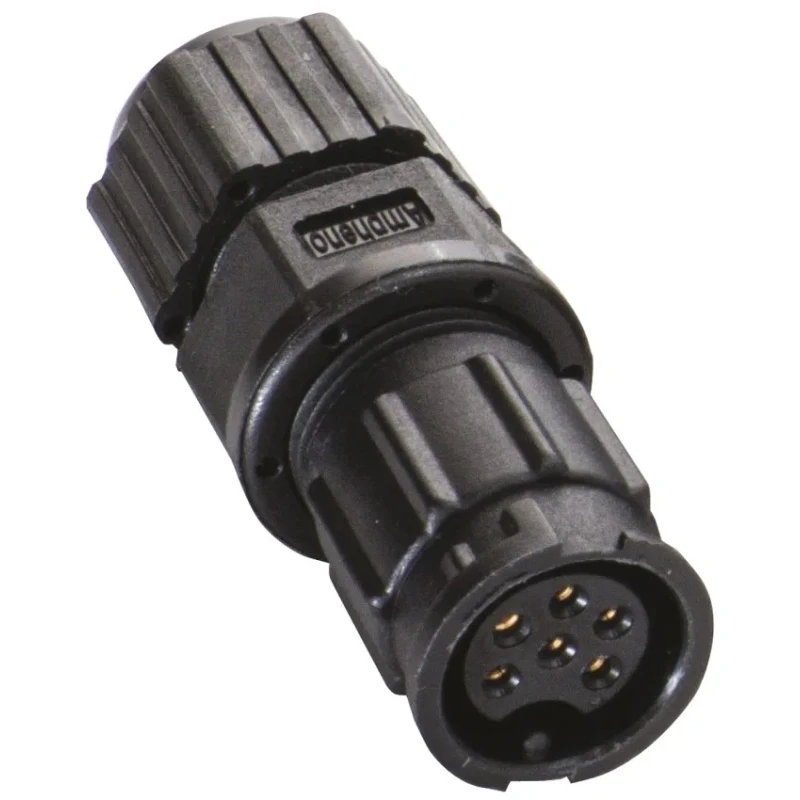Amphenol Industrial Circular Connector 6 Contacts Panel Mount Socket Female IP67 500V Ceres Series BD-06BMFA-LL7001