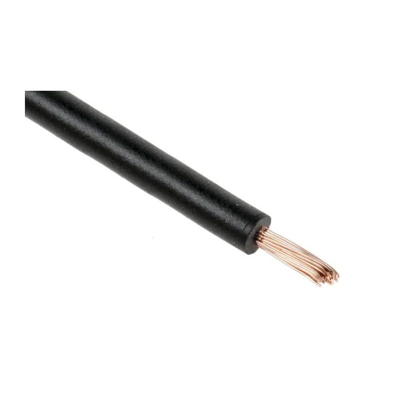 RS PRO Black 1 mm² Hook Up Wire, 18 AWG, 32/0.2 mm Core Strands, 25 m Length, Polyvinyl Chloride Jacket 811-4416