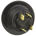 Otto P9 Series Push Button Switch Momentary Panel Cutout 0.5 x 0.5 in SPDT Violet LED IP68S 28 V dc 115 V ac P9-613127W