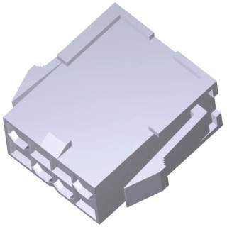 TE Connectivity VAL-U-LOK Male Connector Housing 8 Way 2 Row Straight 4.2 mm Pitch 1969613-8