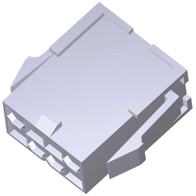 TE Connectivity VAL-U-LOK Male Connector Housing 8 Way 2 Row Straight 4.2 mm Pitch 1969613-8