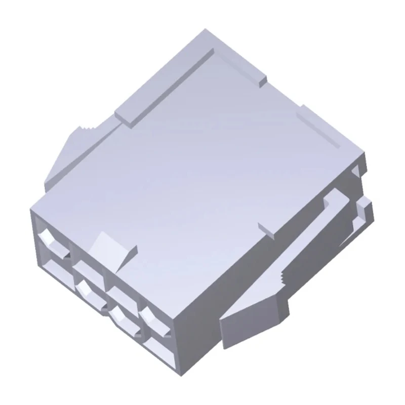 TE Connectivity VAL-U-LOK Male Connector Housing 8 Way 2 Row Straight 4.2 mm Pitch 1969613-8