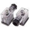 RS PRO 2P+E DIN 43650 B Solenoid Valve Connector Female Indicator Light, 250V dc 10A Current 811-8207