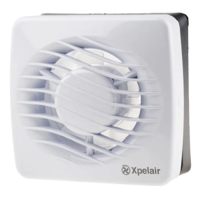 Xpelair DX Rectangular Wall Extractor Fan 230V AC 12W 76 m³/h Airflow 35 dBA Noise Level Duct Size 100 mm 90839AW