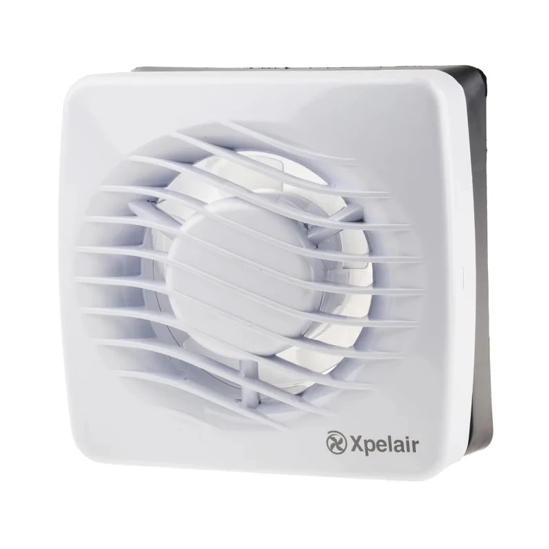 Xpelair DX Rectangular Wall Extractor Fan 230V AC 12W 76 m³/h Airflow 35 dBA Noise Level Duct Size 100 mm 90839AW